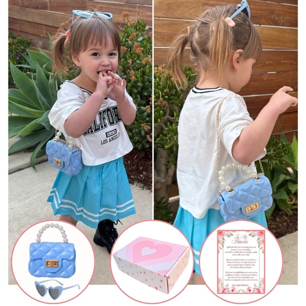 Toddler Purse & Sunglasses with Gift Box | Baby Purse For 1 2 3 Year Old